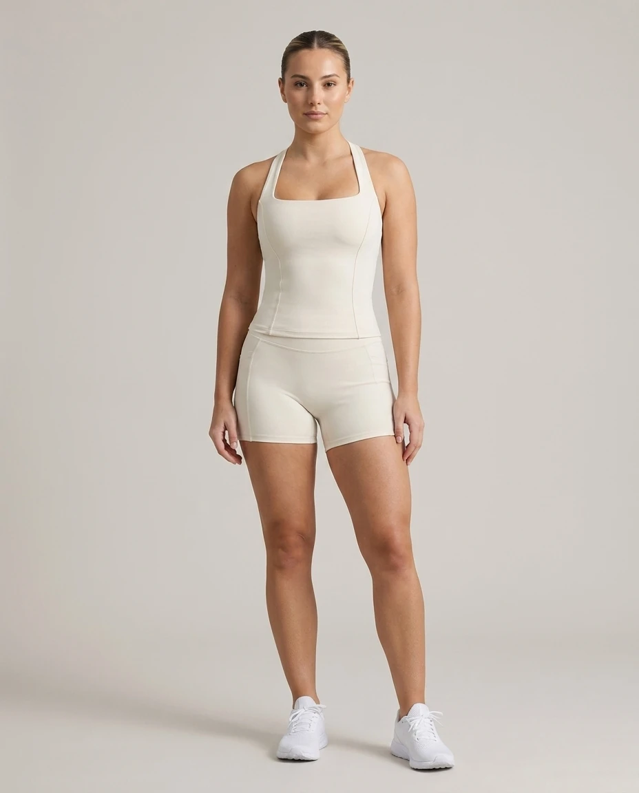 The Candor Set, Tank · Short, worn together