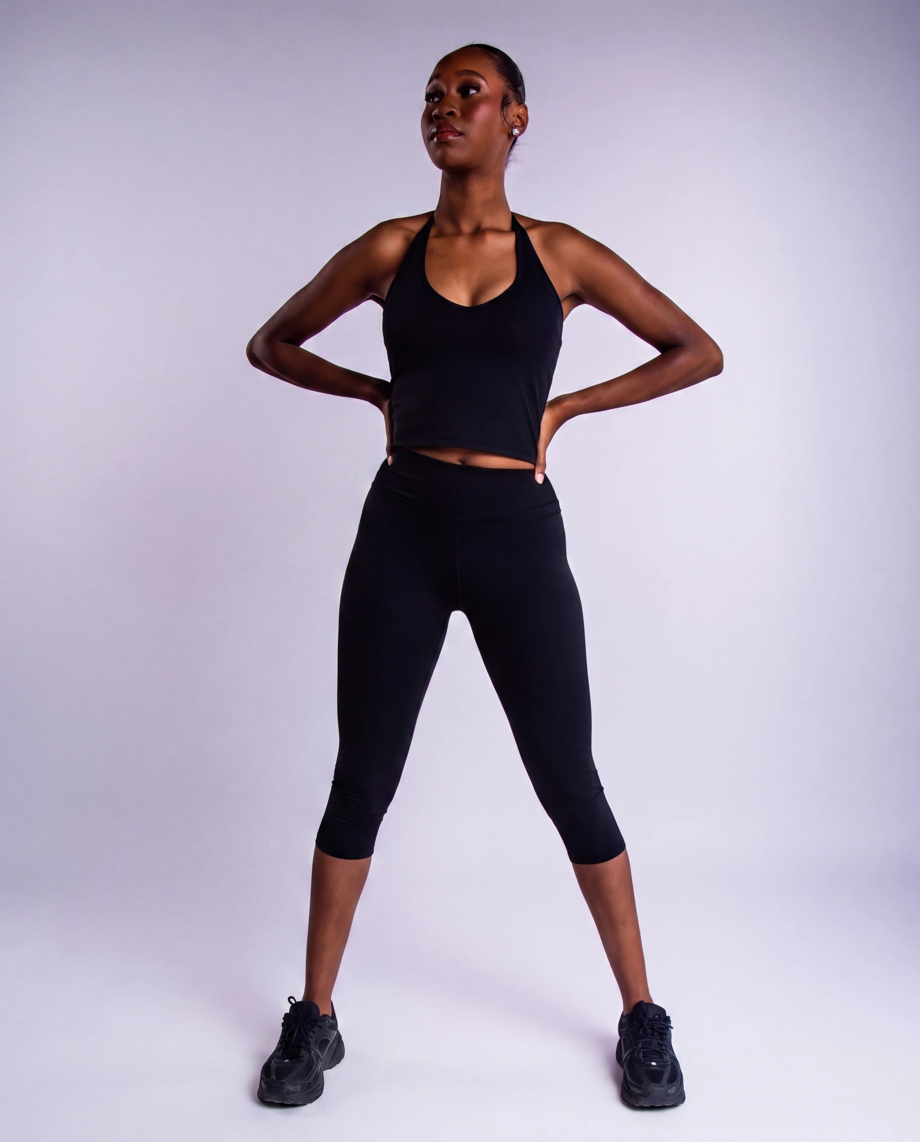 The Vesper Set, Halter · Capri, worn together