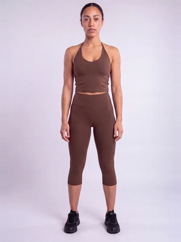 Vesper Capri Legging, Brown