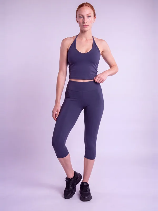 Vesper Capri Legging, Navy